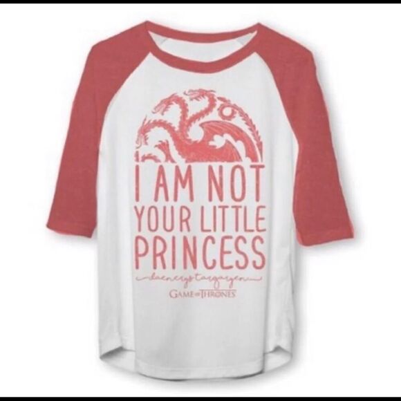 Game of Thrones “I’m not Your Princess” Baseball T-shirt - Picture 2 of 2